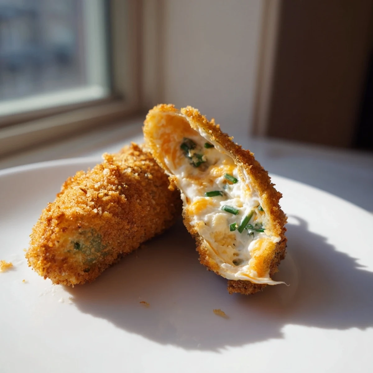 Baked Spicy Jalapeño Poppers with Cream Cheese, served warm on a rustic wooden board with smoky paprika dusting.