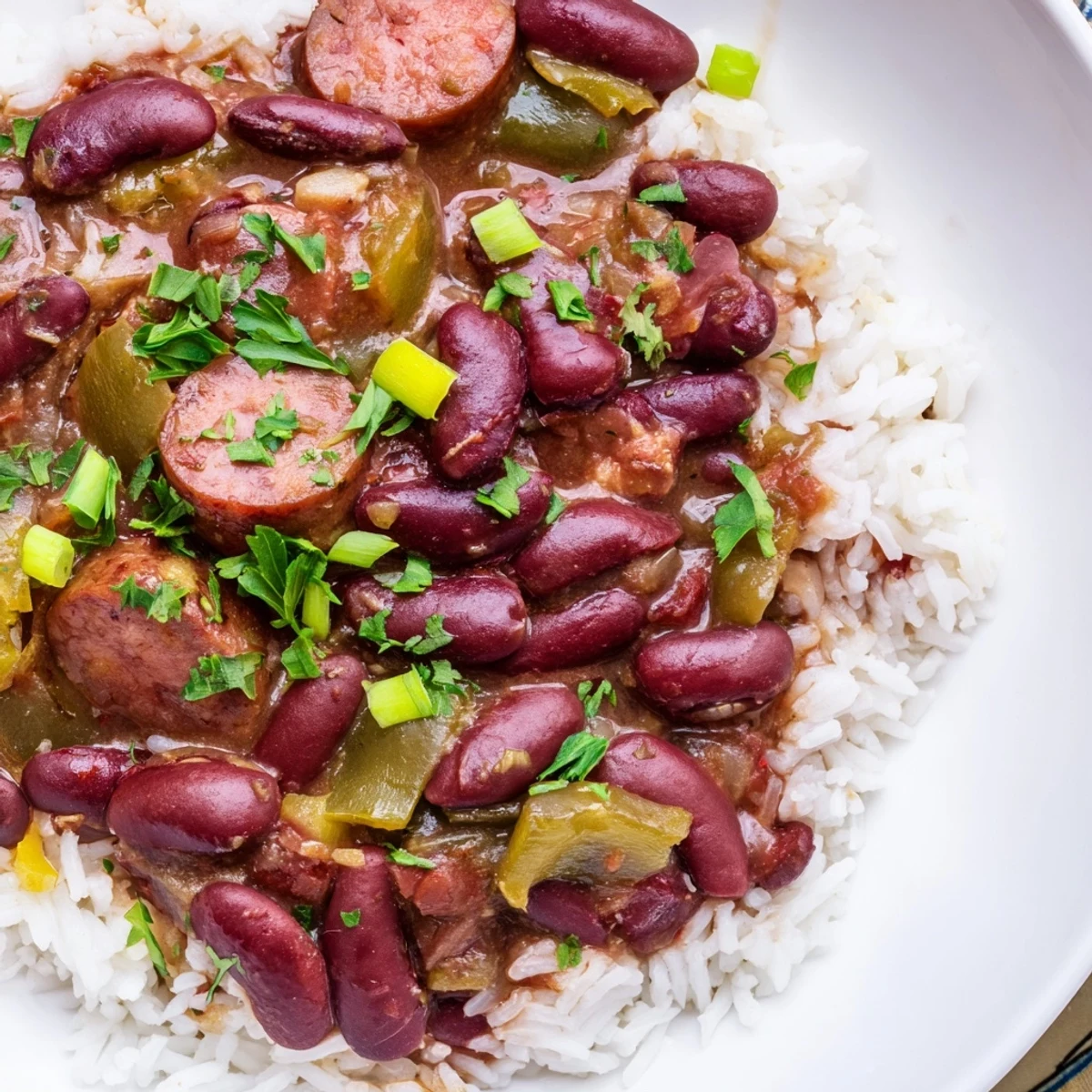 Red Beans Rice Beef Sausage