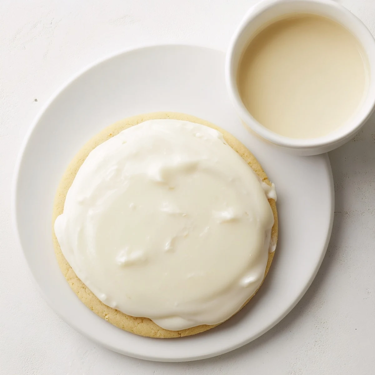 Shiny Sugar Cookie Icing on cooled cookies, with a smooth, firm finish.